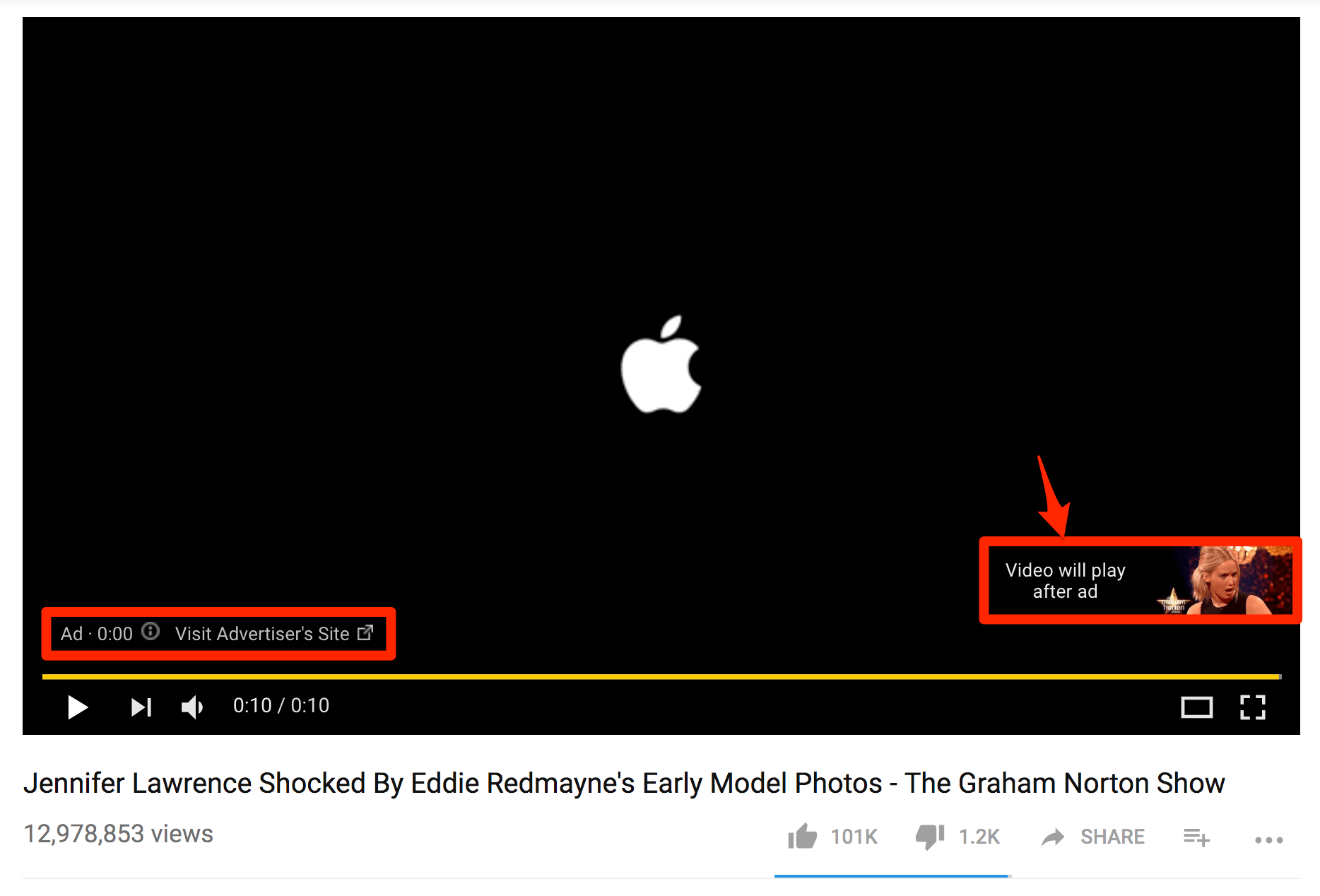 youtube atlanamayan reklam